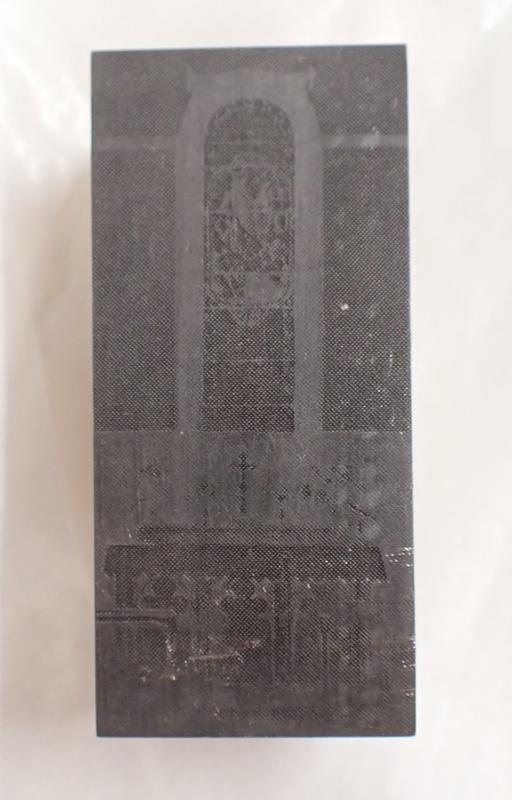 Printing block, Church Sanctuary, All Saints
